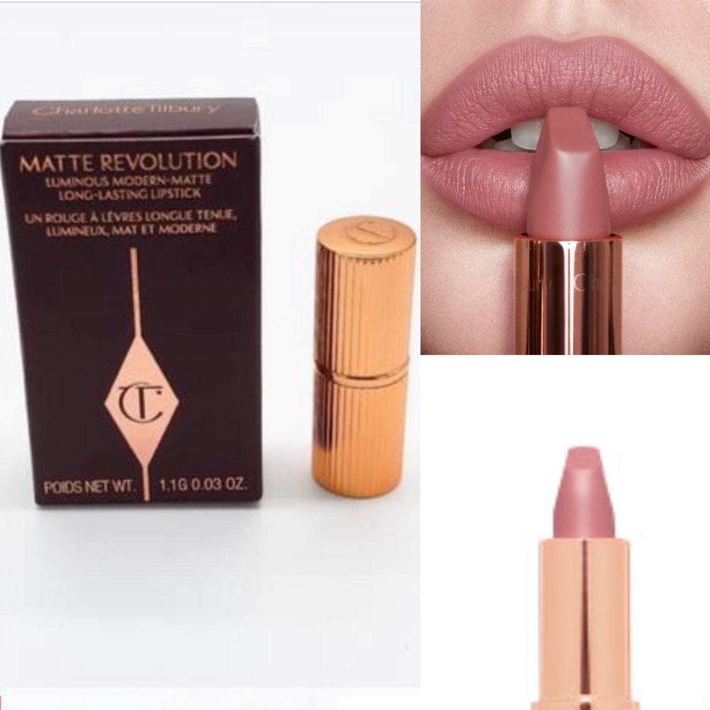 NEW Charlotte Tilbury Mini Pillow Talk Lipstick 2-Pack - Picture 2 of 7